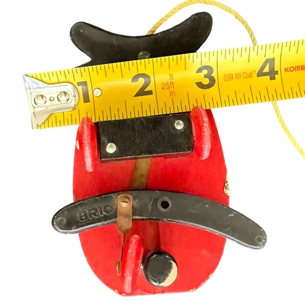 Vintage BRIO Ladybug‎ Wooden Pull Toy Made in Sweden Scandinavian Classic